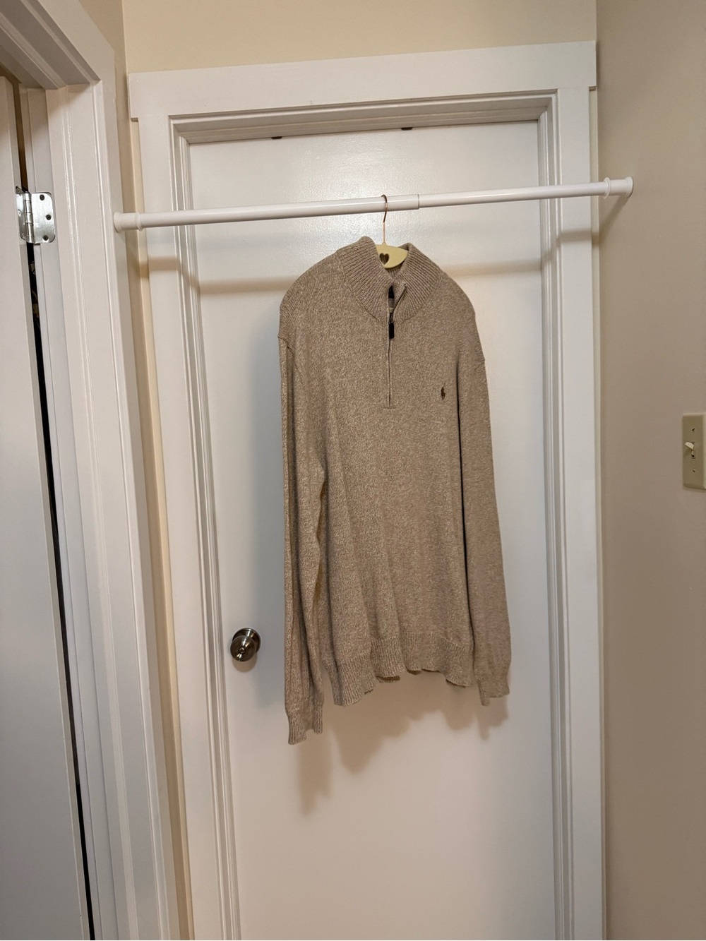 Polo by Ralph Lauren Beige Half-Zip Sweater